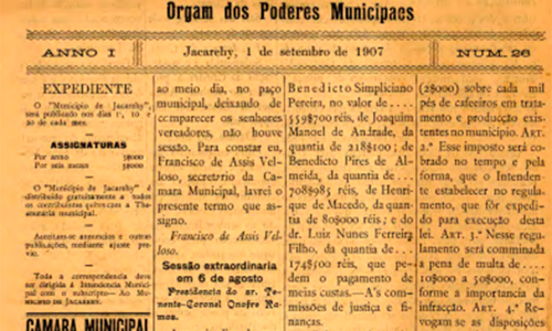 O MUNICIPIO DE JACAREHY N 26.1