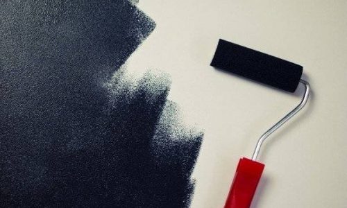 painting-black-paint-roller